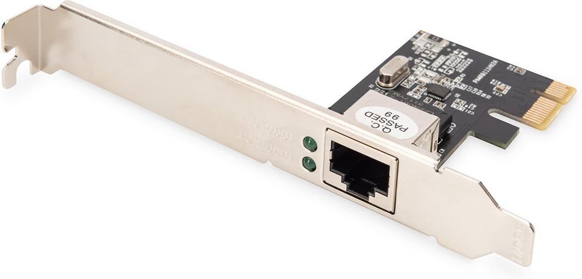 DIGITUS 2-port Gigabit Ethernet network card, RJ45, PCI Express, Intel chipset (DN-1013-2) (DN-1013-2) thumbnail