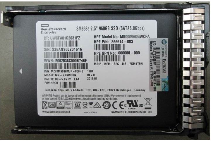 HP 960GB SSD 2,5 (866614-003) thumbnail