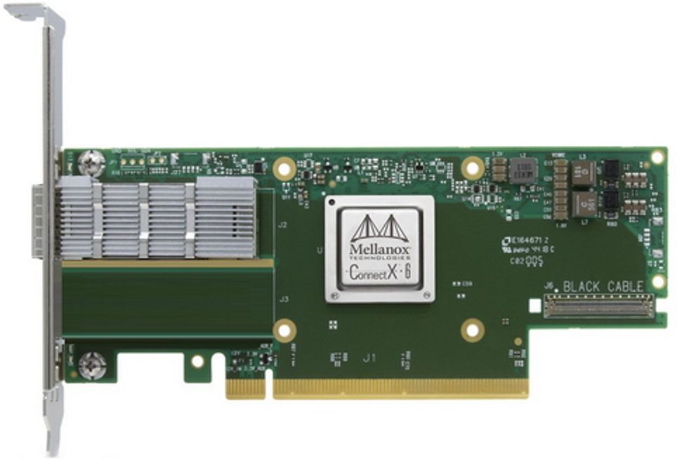 Mellanox NVIDIA Mellanox ConnectX-6 VPI 200G, QSFP56/InfiniBand (MCX653105A-HDAT) thumbnail