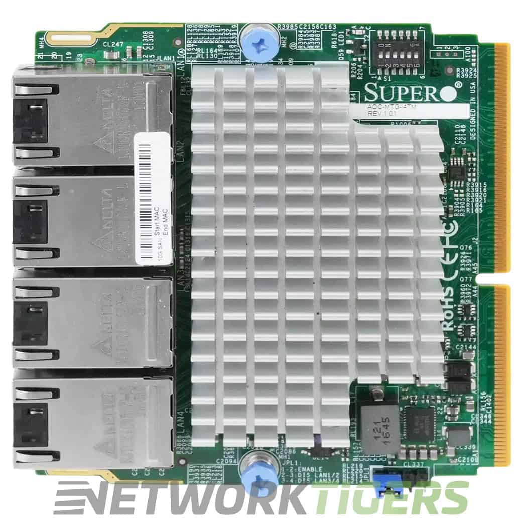 Super Micro Supermicro Network Card Quad-Port RJ-45 10Gbit SIOM AOC-MTG-i4TM Single (AOC-MTG-I4TM-O) thumbnail