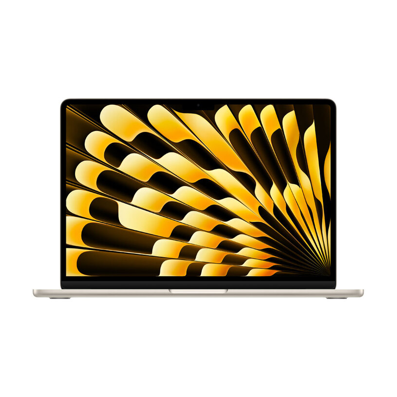 Apple 13-inch MacBook Air: Apple M4 chip with 10-core CPU and 8-core GPU, 16GB, 256GB SSD - Starlight (MW0Y3ZE/A) thumbnail