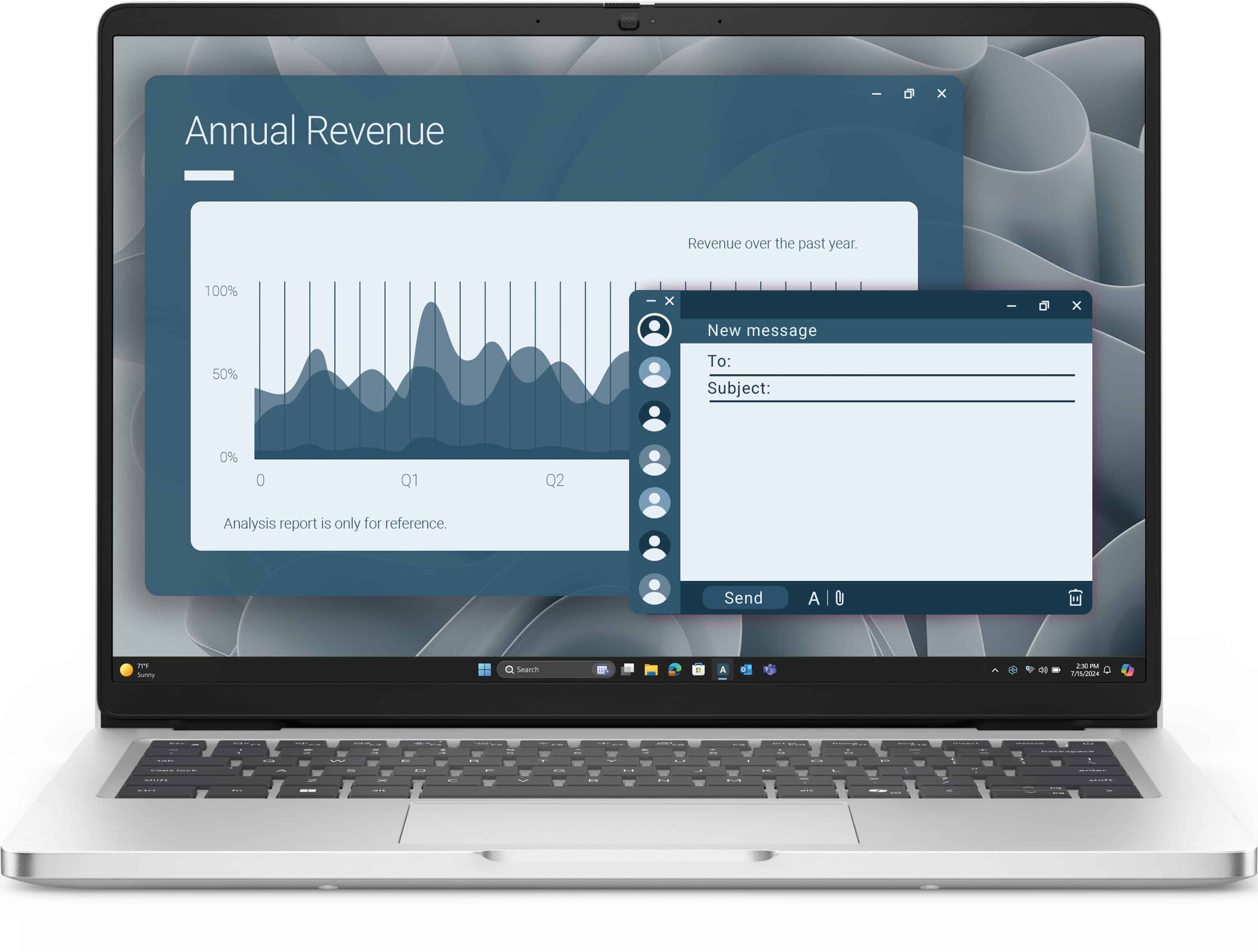DELL Pro 14 PC14255 Copilot+ PC AMD Ryzen AI 7 PRO 350 Laptop 35,6 cm (14") Full HD+ 16 GB DDR5-SDRAM 512 GB SSD Wi-Fi 6E (802.11ax) Windows 11 Pro Duits Platina (5G8FC) thumbnail