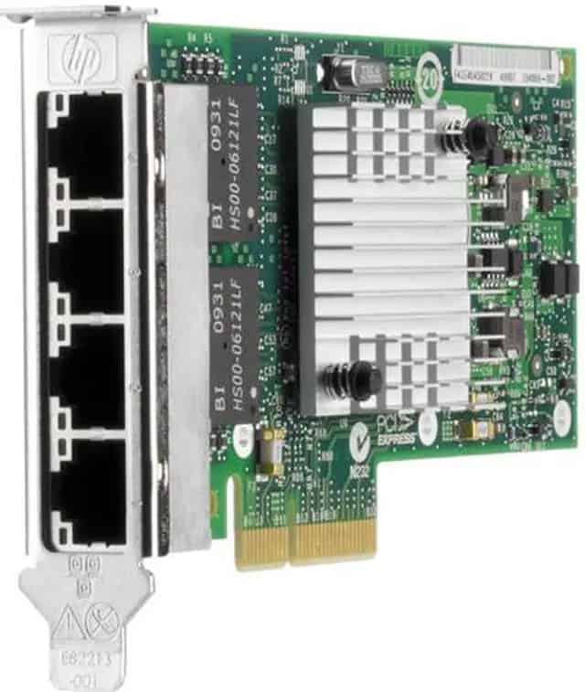 HP NC365T QUAD-PORT ETHERNET SVR ADAPTER - HPB (593722-B21-HP) thumbnail