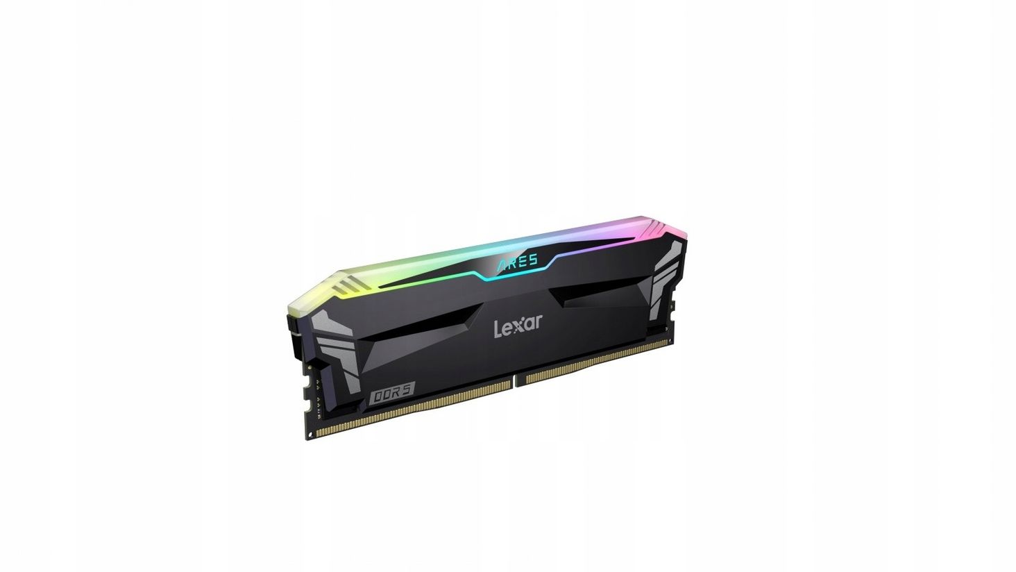 Lexar DDR5 Ares 2x16GB 6400 CL32 1.4V Memory with heatsink and RGB lighting Dual packBlack Color (LD5EU016GR6400GDLA) thumbnail