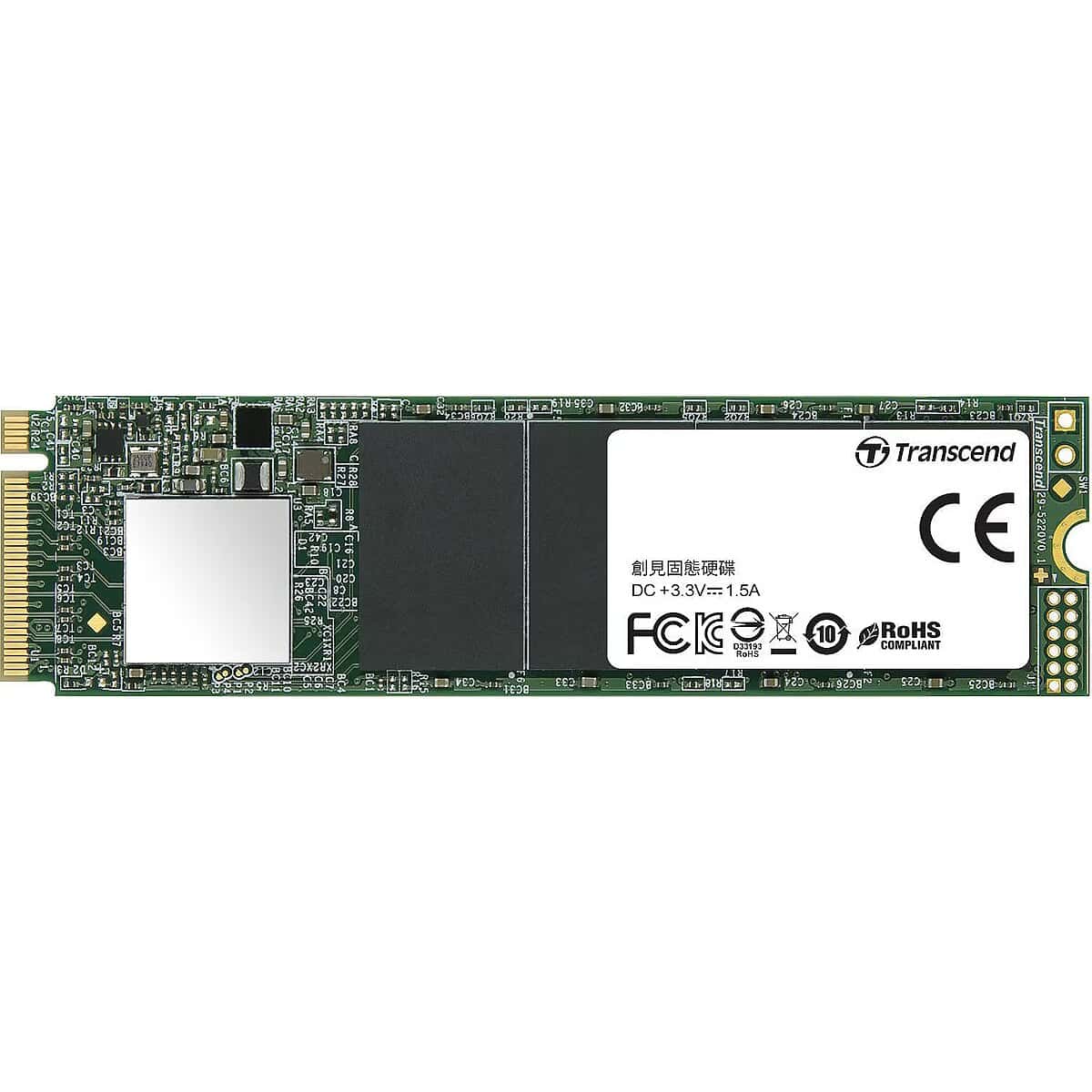Transcend MTS970T M.2 128 GB Serial ATA III 3D NAND (TS128GMTS970T) (TS128GMTS970T) thumbnail