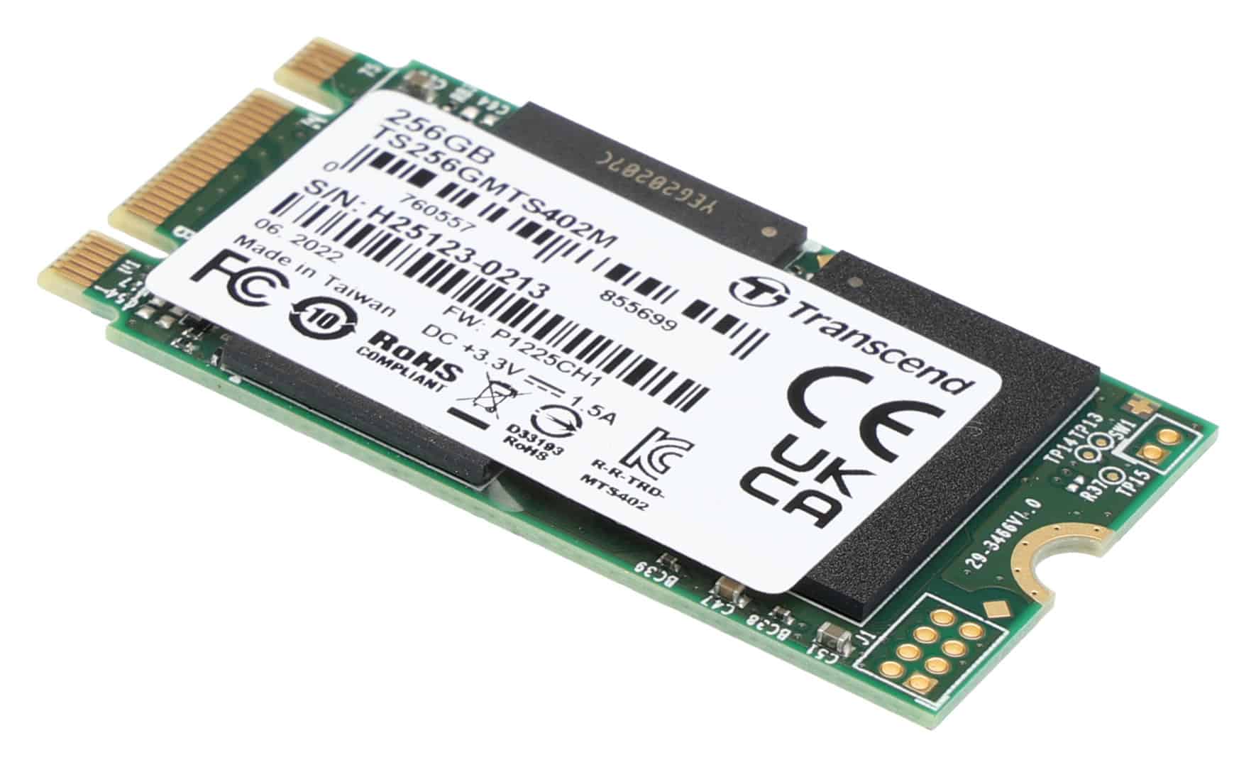 Transcend MTS402M M.2 256 GB Serial ATA III MLC NAND (TS256GMTS402M) (TS256GMTS402M) thumbnail