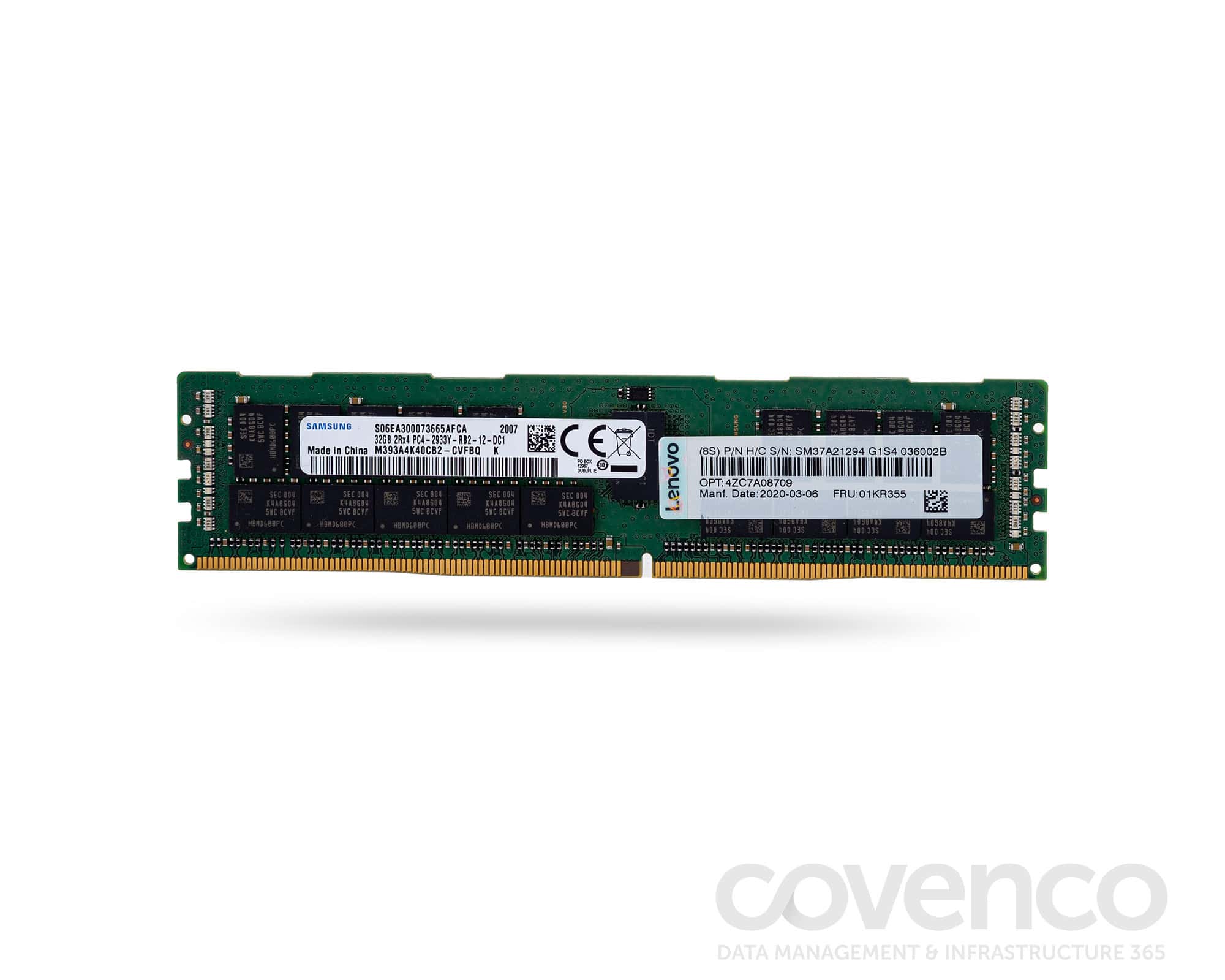 LENOVO 32GB (1*32GB) 2RX4 PC4-23400Y-R DDR4-2933MHZ RDIMM (01KR355) thumbnail
