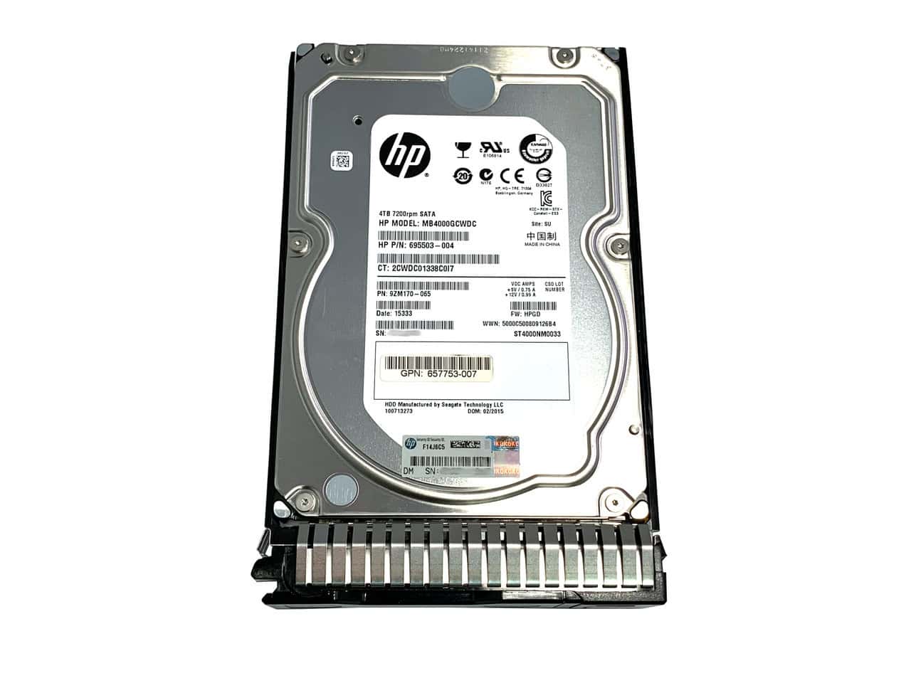 HP 4Tb 7.2K RPM SATA (693720-001-RFB) thumbnail