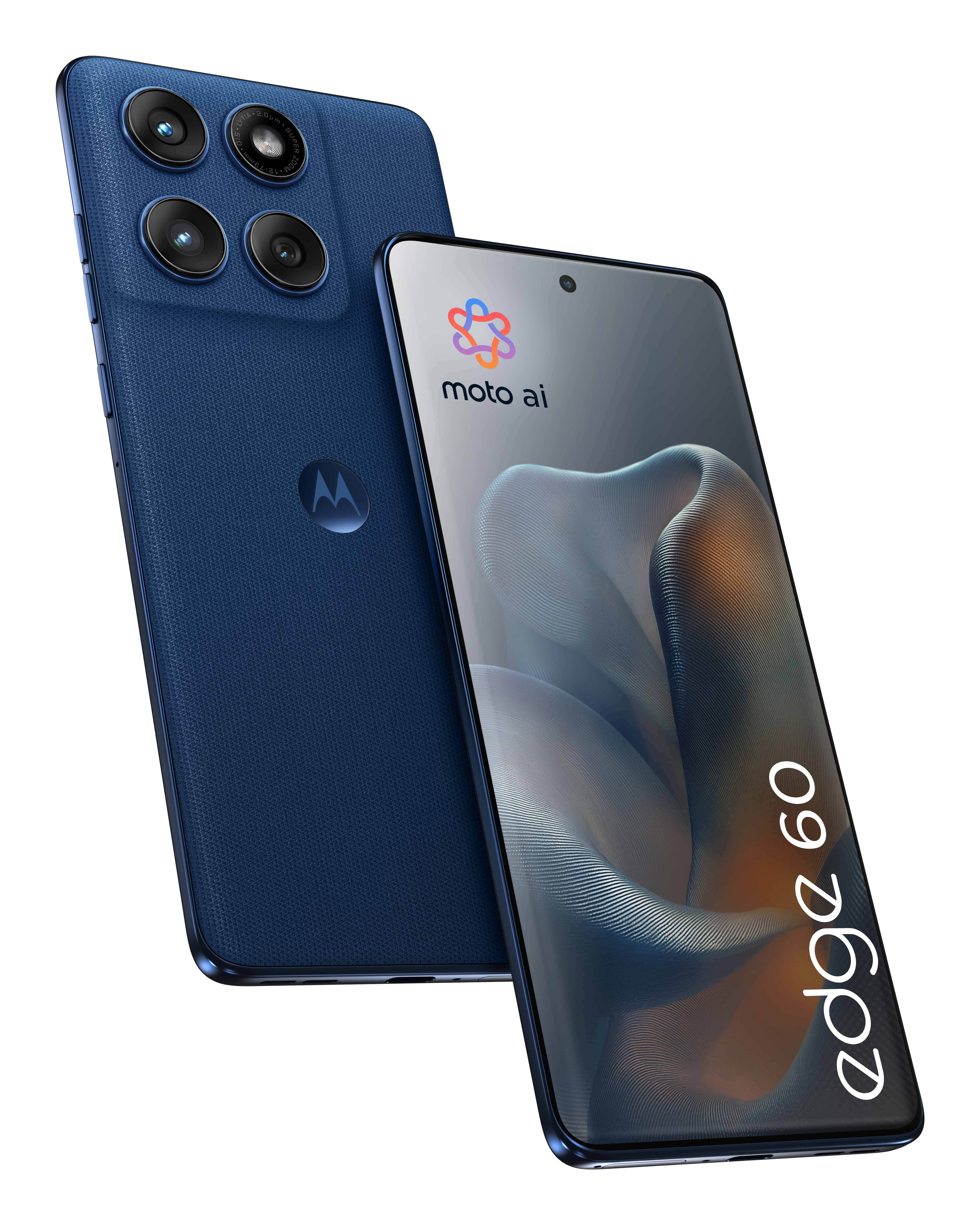 Motorola edge 60 16,9 cm (6.67) Dual SIM Android 15 5G USB Type-C 12 GB 256 GB 5200 mAh Blauw (PB7H0018PL) thumbnail