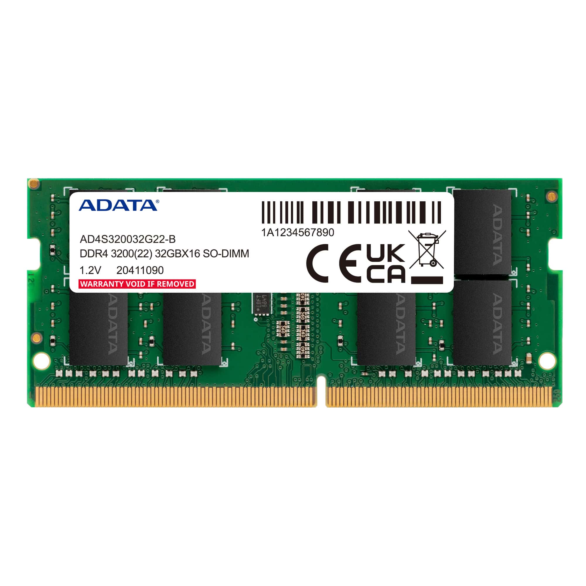 ADATA AD4S32008G22-DTGN geheugenmodule 16 GB 2 x 8 GB DDR4 260-pin SO-DIMM (AD4S32008G22-DTGN) thumbnail