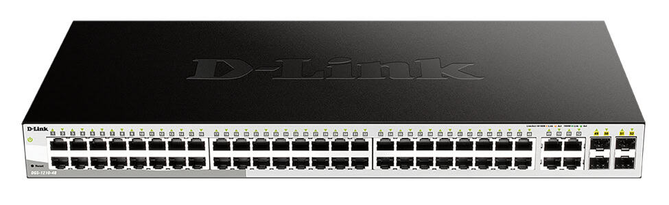 D-Link DGS-1210-48 netwerk-switch Managed L2 Gigabit Ethernet (10/100/1000) 1U Zwart (DGS-1210-48) thumbnail