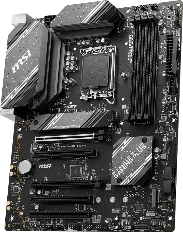 MSI B760 GAMING PLUS WIFI LGA 1700 (B760 GAMING PLUS WIFI) thumbnail