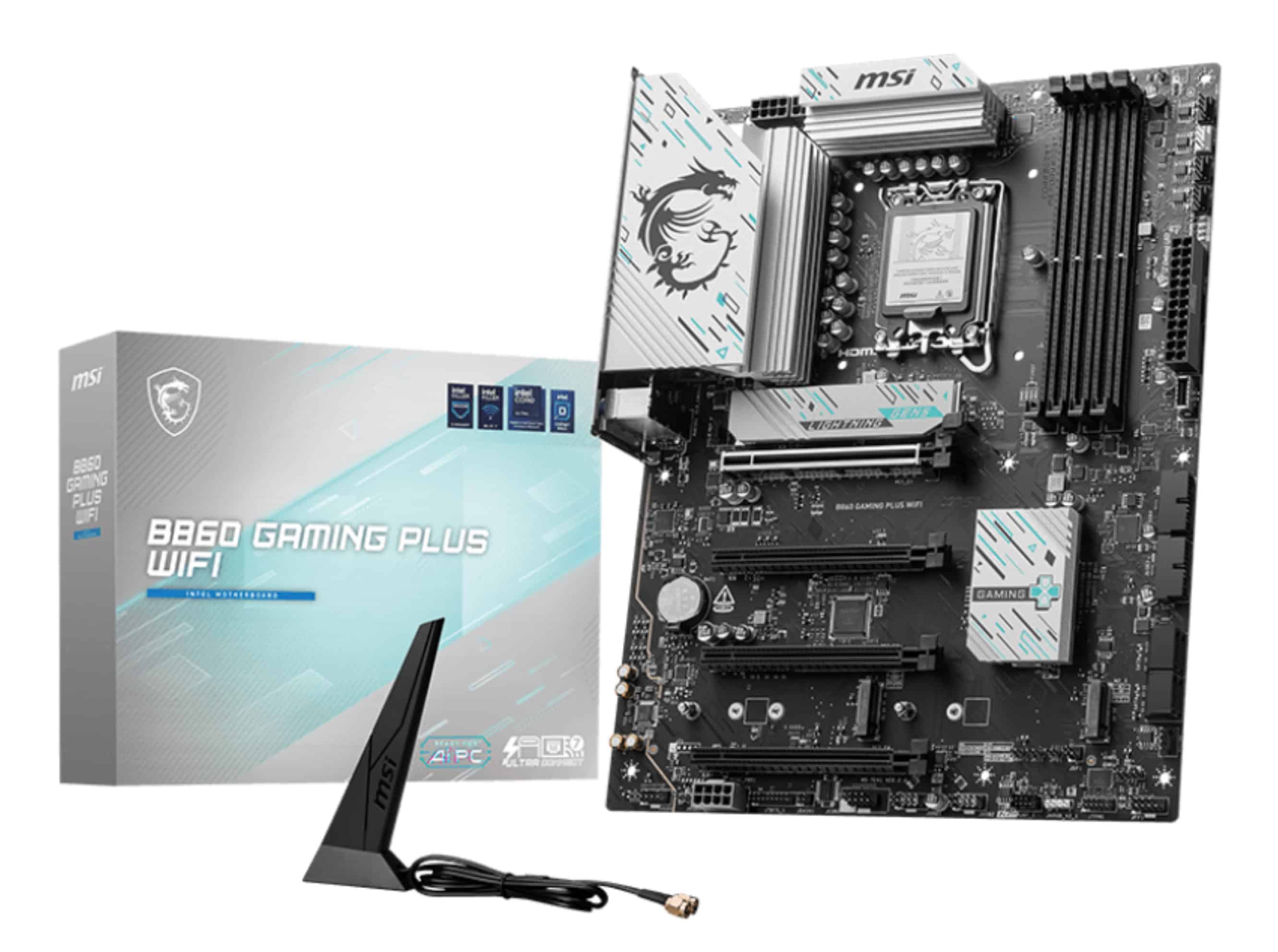 MSI B860 GAMING PLUS WIFI moederbord Intel B860 LGA 1851 (Socket V1) ATX (B860 GAMING PLUS WIFI) thumbnail