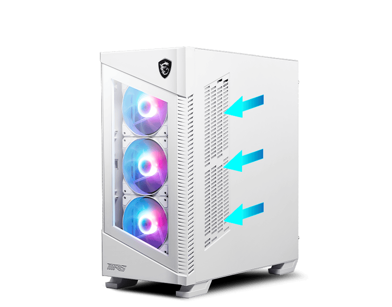 MSI MPG VELOX 100R WHITE CASE (MPG VELOX 100R WHITE) thumbnail