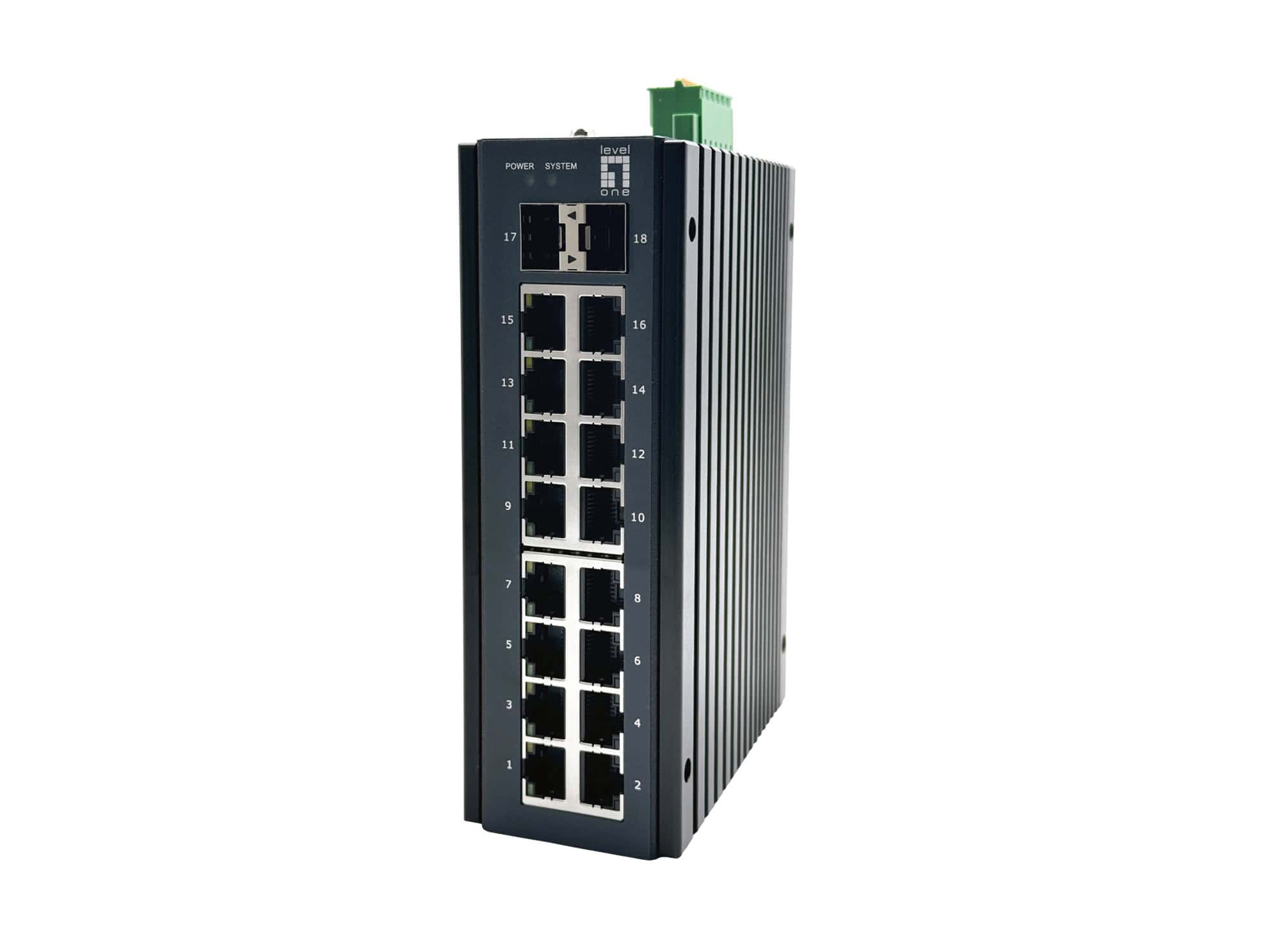 LevelOne IGP-1871 netwerk-switch Managed L2+ Gigabit Ethernet (10/100/1000) Power over Ethernet (PoE) Zwart (IGP-1871) thumbnail