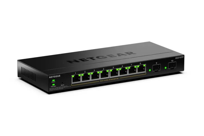 NETGEAR GS310TPv2 Managed L2/L3 Gigabit Ethernet (10/100/1000) Power over Ethernet (PoE) Desktop Zwart (GS310TP-200EUS) thumbnail