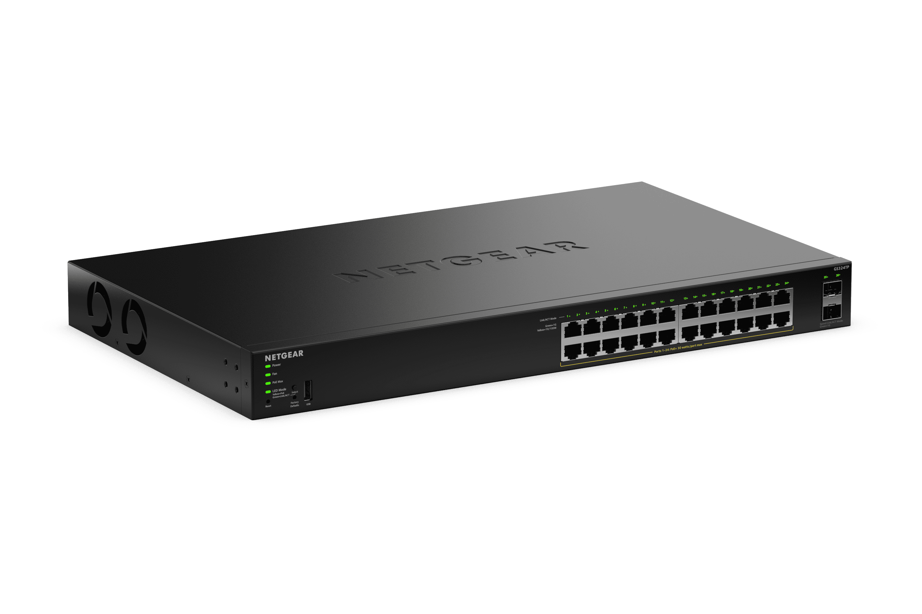 Netgear S350 24P GE POE+SMART SWITCH (GS324TP-200EUS) thumbnail