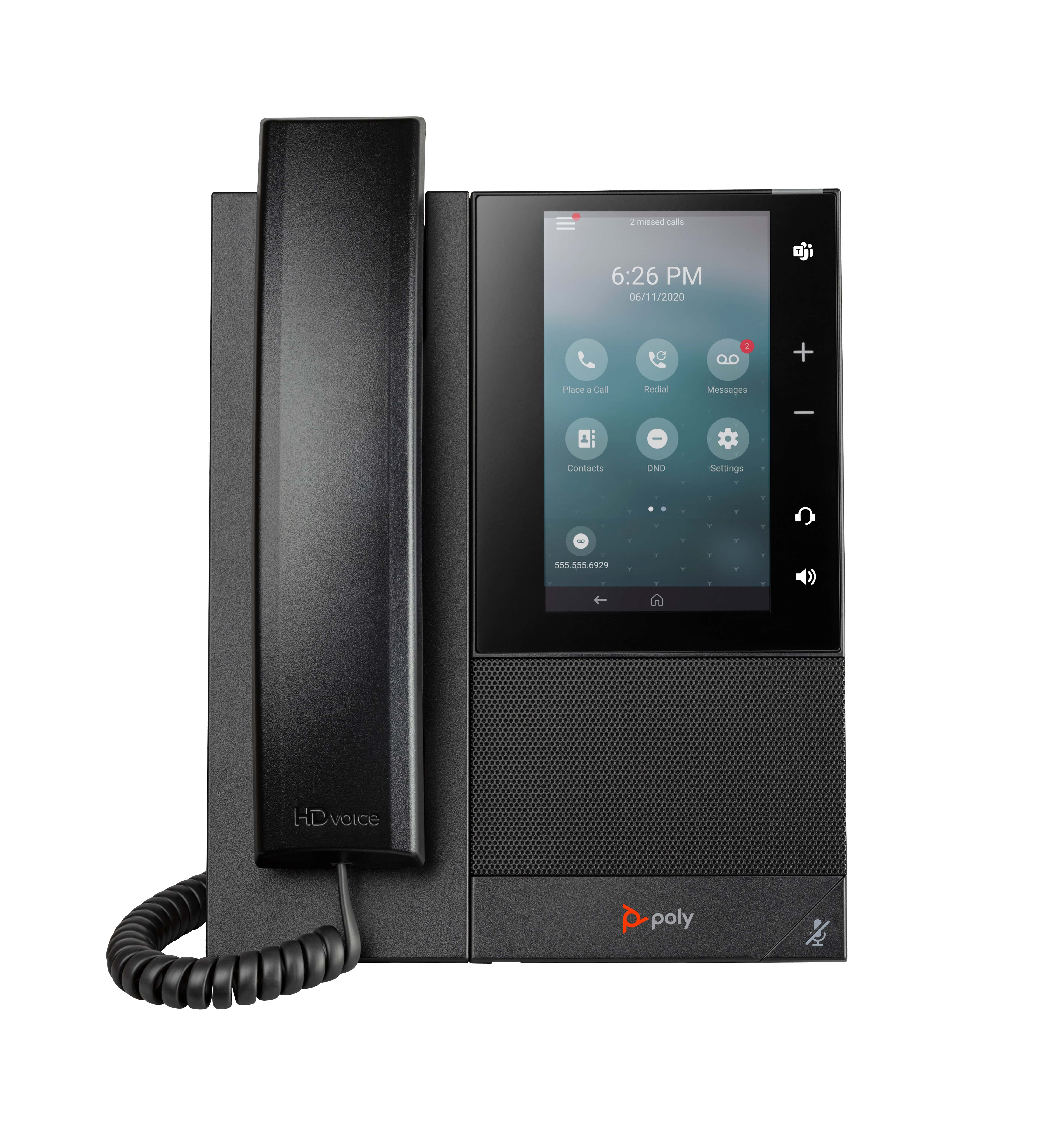 HP Poly CCX 505 Business Media Phone met ondersteuning voor Open SIP en PoE (82Z82AA) thumbnail