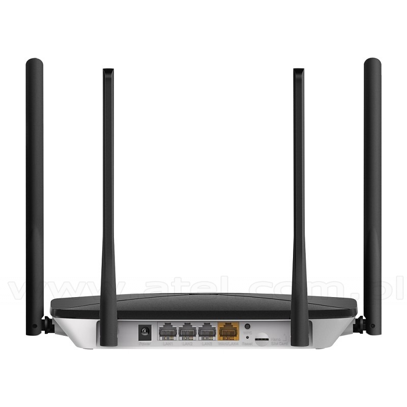 TP-Link Mercusys MB115-4G wireless router Fast Ethernet Single-band (2.4 GHz) Black (MB115-4G) thumbnail