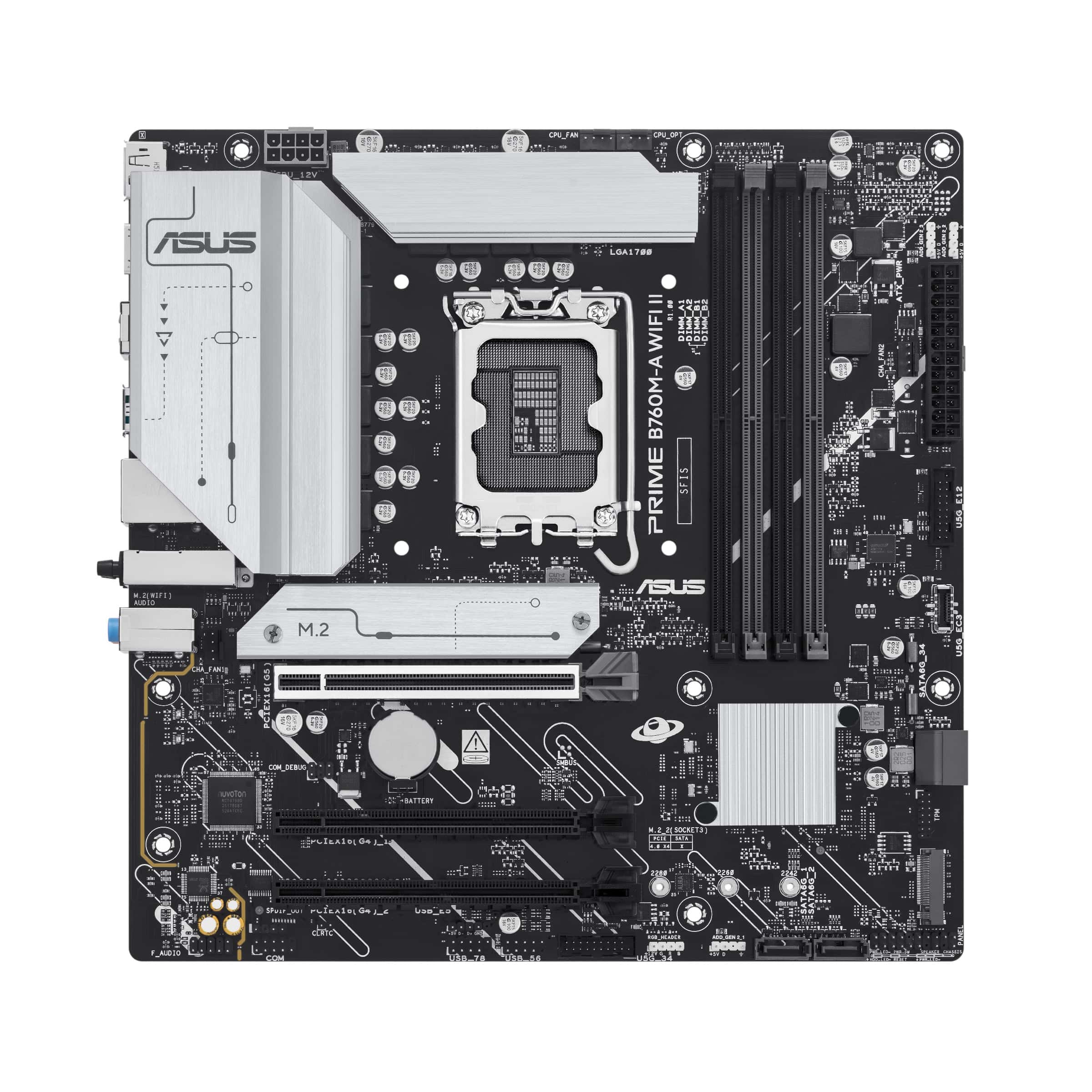 ASUS PRIME B760M-A WIFI II Intel B760 LGA 1700 micro ATX (90MB1NF0-M0EAY0) thumbnail