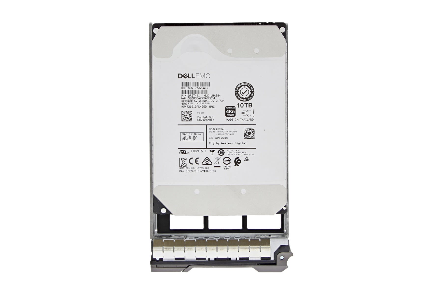 Dell 10TB 7.2K LFF SAS 12G HDD 4Kn (XGYWN-COMPELLENT-RFB) thumbnail
