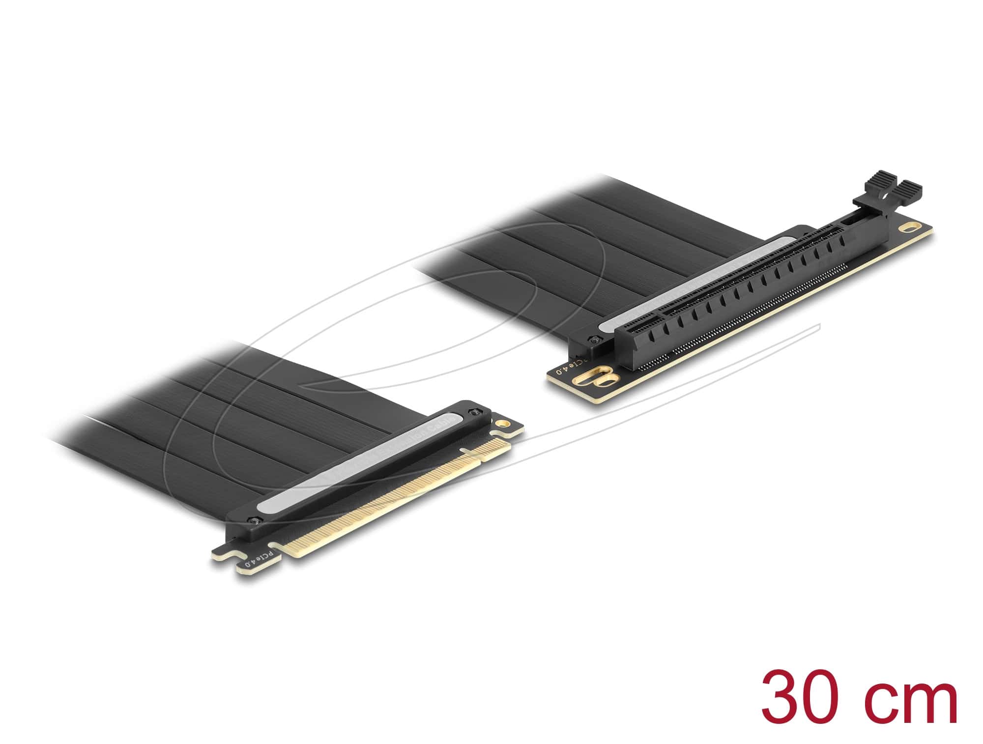 Delock Riser Karte PCI Express 4.0 x16 Stecker zu x16 Slot 90° gewinkelt mit Kabel 30 cm (81509) thumbnail