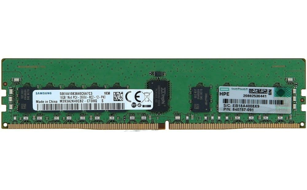 HPE Memory 16GB DDR4 PC4-2666V-R SD-Ram (840757-091N) (840757-091N) thumbnail