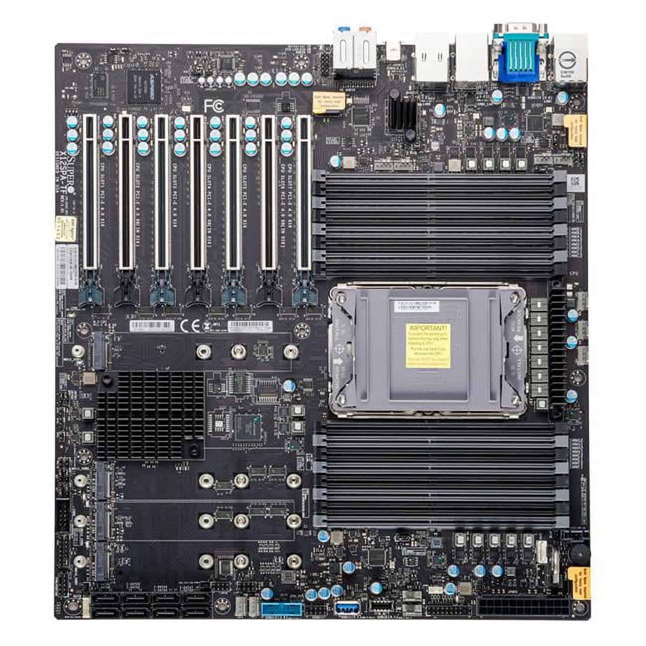 Super Micro SUPERMICRO X12SPA-TF - Motherboard - Erweitertes ATX - LGA4189-Sockel - C621A Chipsatz - USB-C Gen2, USB 3,2 Gen 1,  (MBD-X12SPA-TF-B) thumbnail