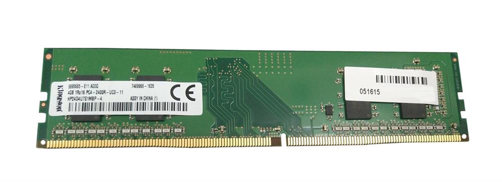 KINGSTON 4GB (1*4GB) 1RX16 PC4-19200R-U DDR4-2400MHZ UDIMM (HP24D4U7S1MBP-4) thumbnail