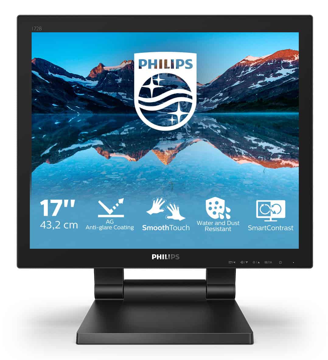 Philips 172B9TL/00 computer monitor 43,2 cm (17") 1280 x 1024 Pixels Full HD LCD Touchscreen Zwart (172B9TL/00) thumbnail