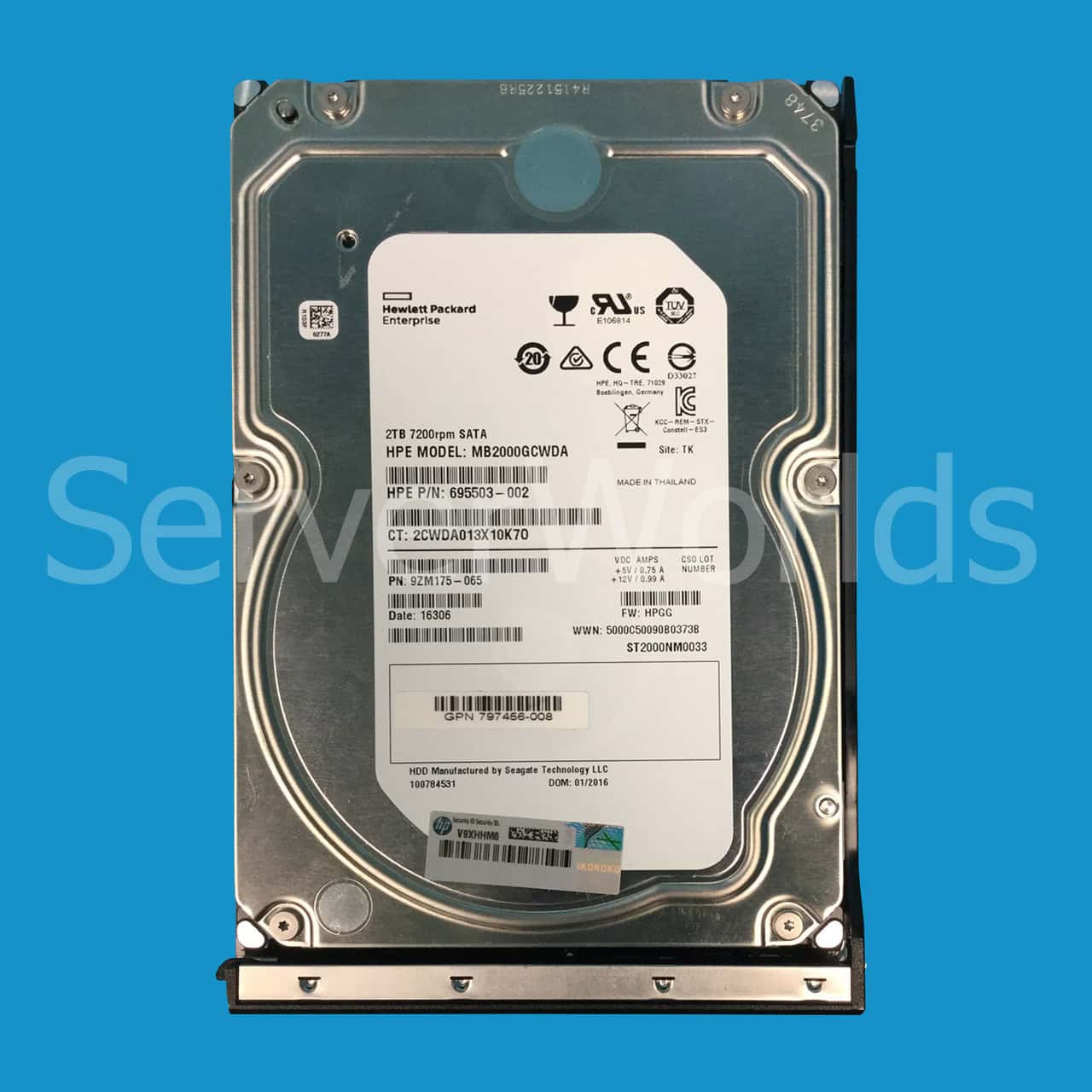 HP 2TB 6GB SATA (797273-B21) thumbnail