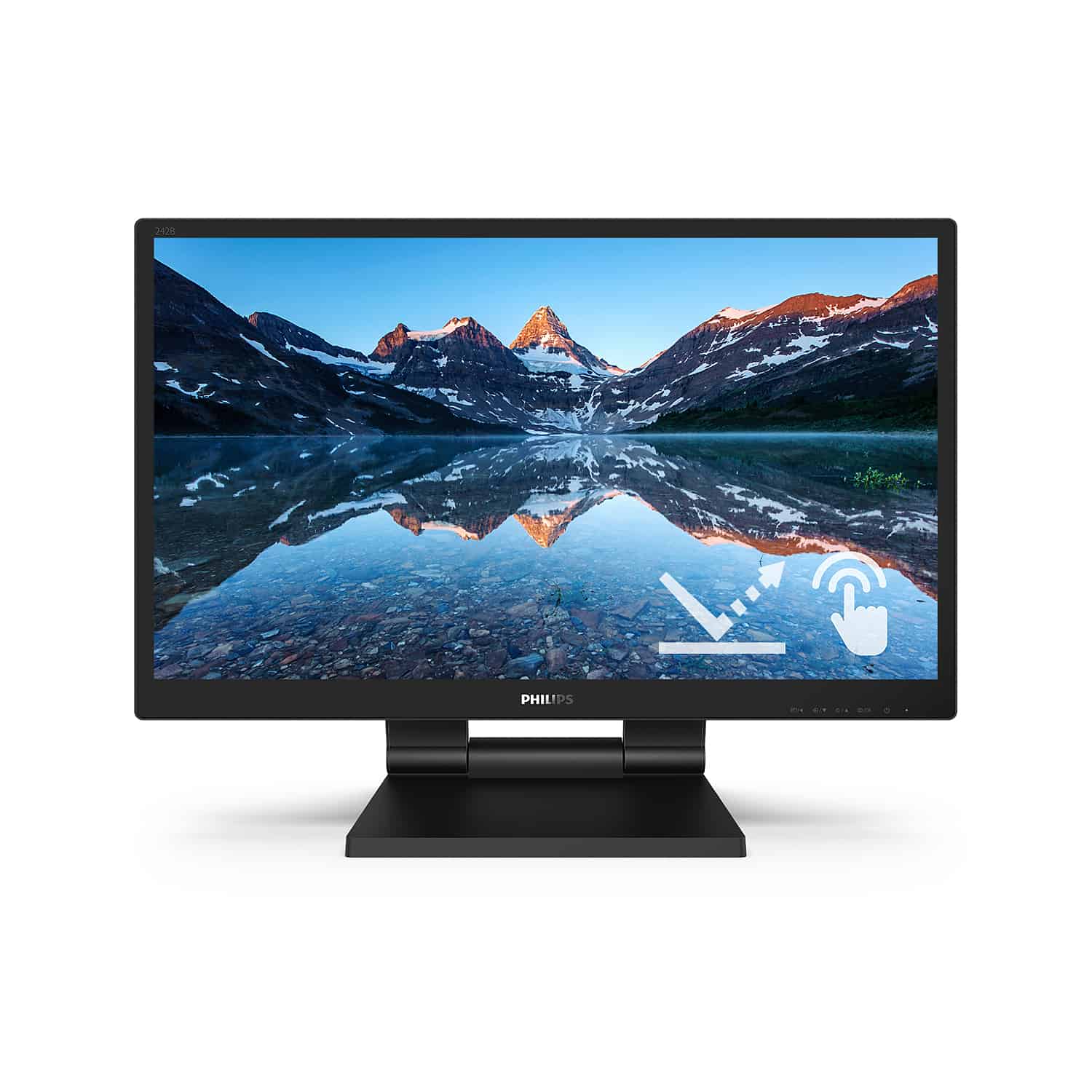 Philips 242B9TL/00 computer monitor 60,5 cm (23.8") 1920 x 1080 Pixels Full HD LCD Touchscreen Zwart (242B9TL/00) thumbnail