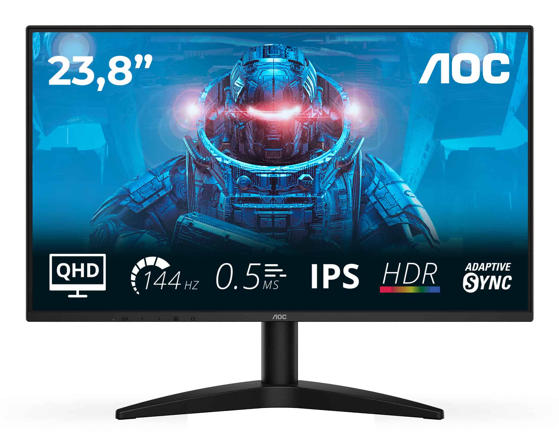AOC B3 Q24B36X computer monitor 60,5 cm (23.8) 2560 x 1440 Pixels Quad HD LED Zwart (Q24B36X) thumbnail