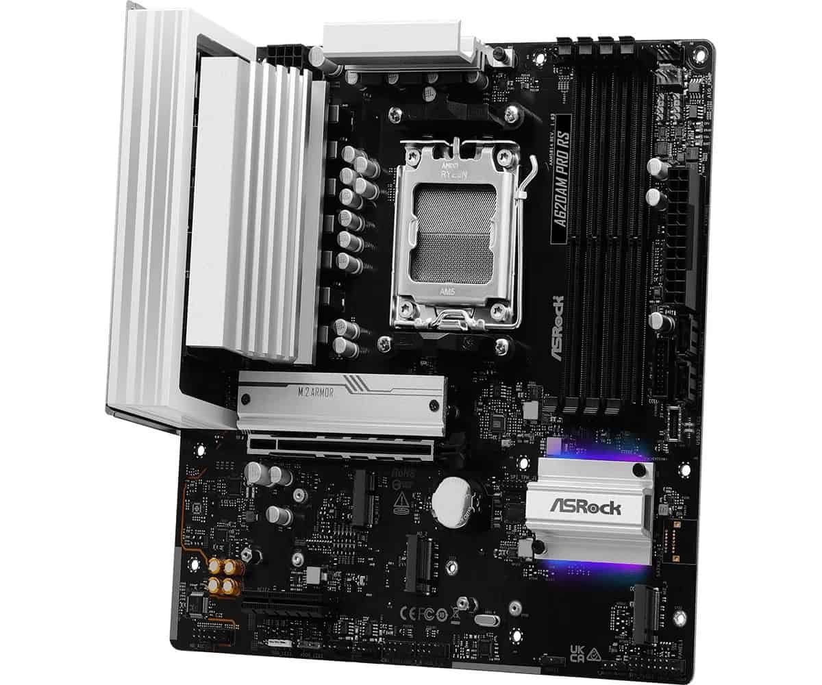 ASRock A620AM PRO RS - mATX AM5 (90-MXBSV0-A0UAYZ) thumbnail