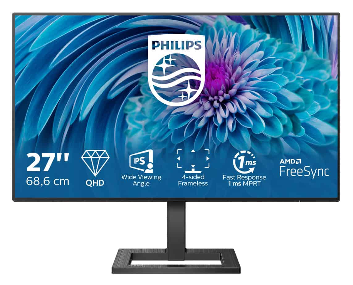 Philips E Line 275E2FAE/00 computer monitor 68,6 cm (27") 2560 x 1440 Pixels Quad HD LED Zwart (275E2FAE/00) thumbnail