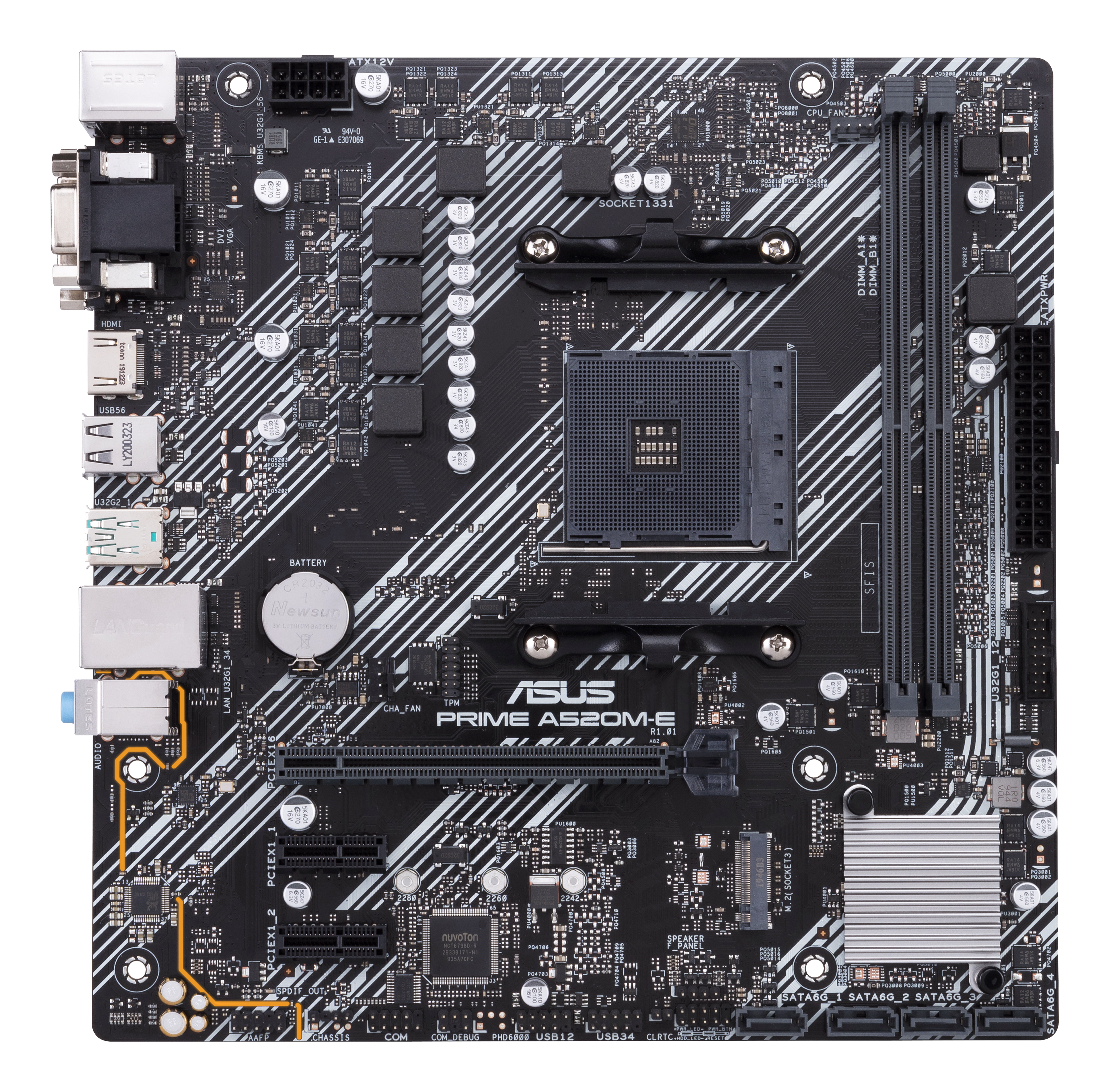 ASUS PRIME A520M-E/CSM AMD A520 Socket AM4 micro ATX (90MB1510-M0EAYC) thumbnail