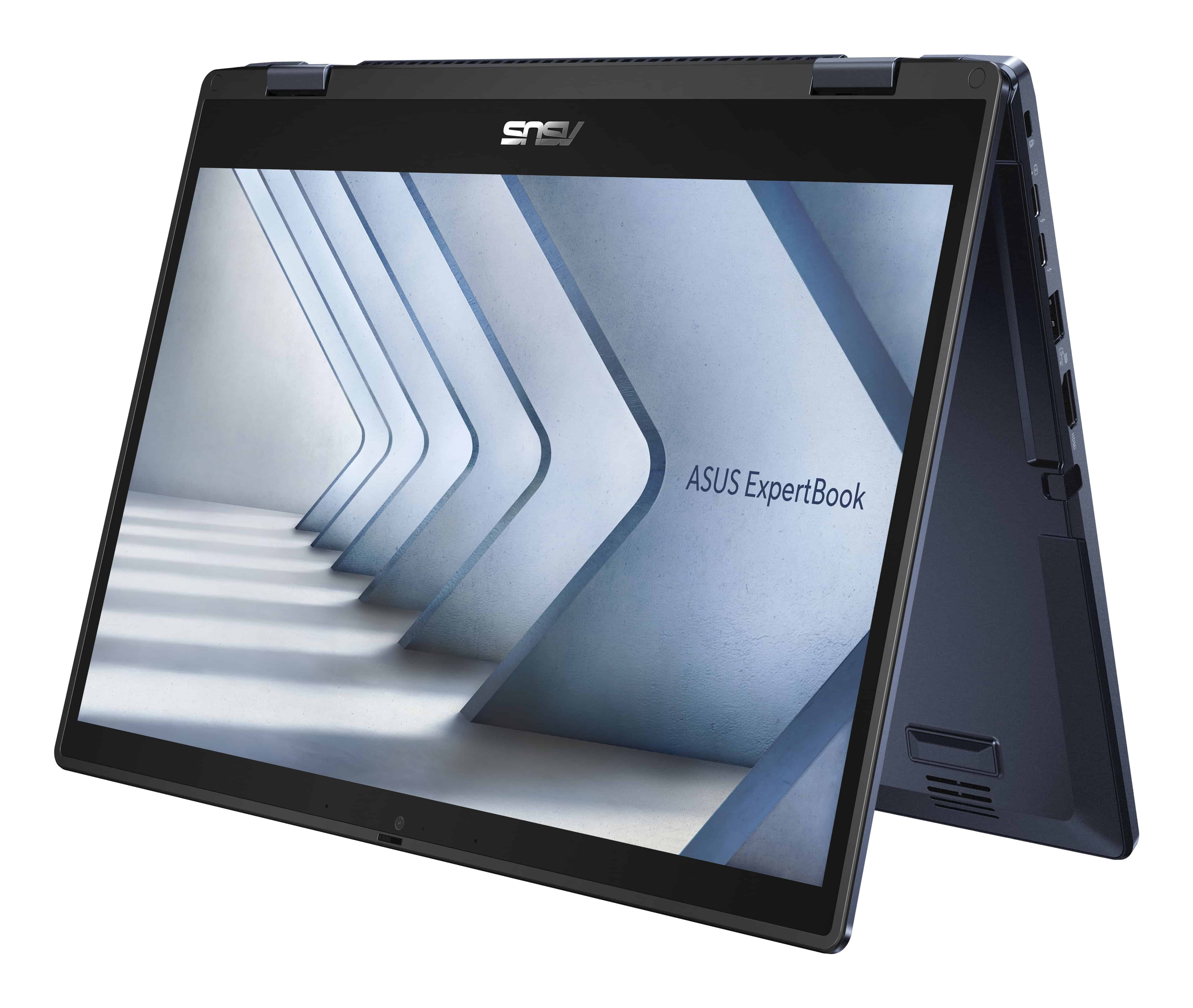 ASUS ExpertBook B3 Flip B3402FVA-EC2462XA Intel Core 5 120U Hybride (2-in-1) 35,6 cm (14) Touchscreen Full HD 16 GB DDR4-SDRAM 256 GB SSD Wi-Fi 6E (802.11ax) Windows 11 Pro Education US International Zwart (90NX07N1-M02NZ0) thumbnail