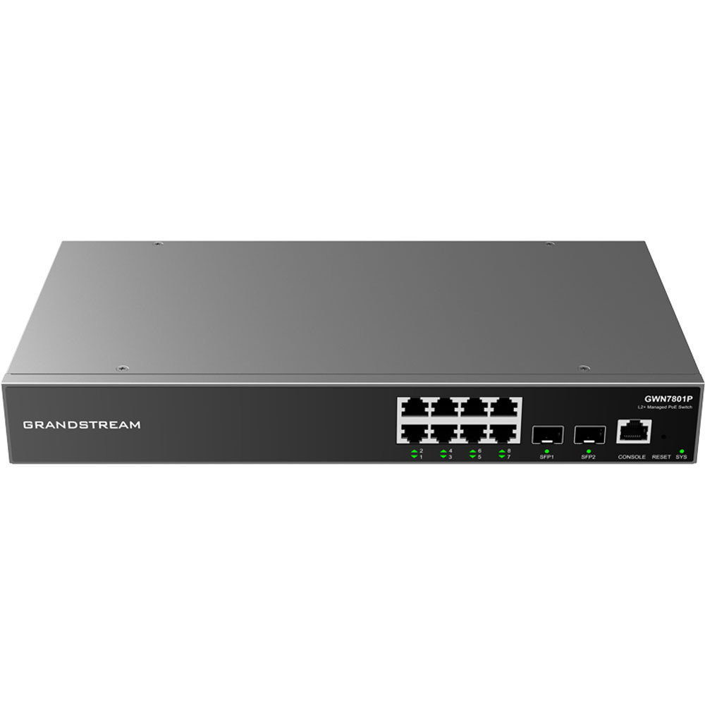 Grandstream Networks GWN7801P, Managed, L2+, Gigabit Ethernet 10-100-1000 , Rack-mounting (GWN7801P) thumbnail