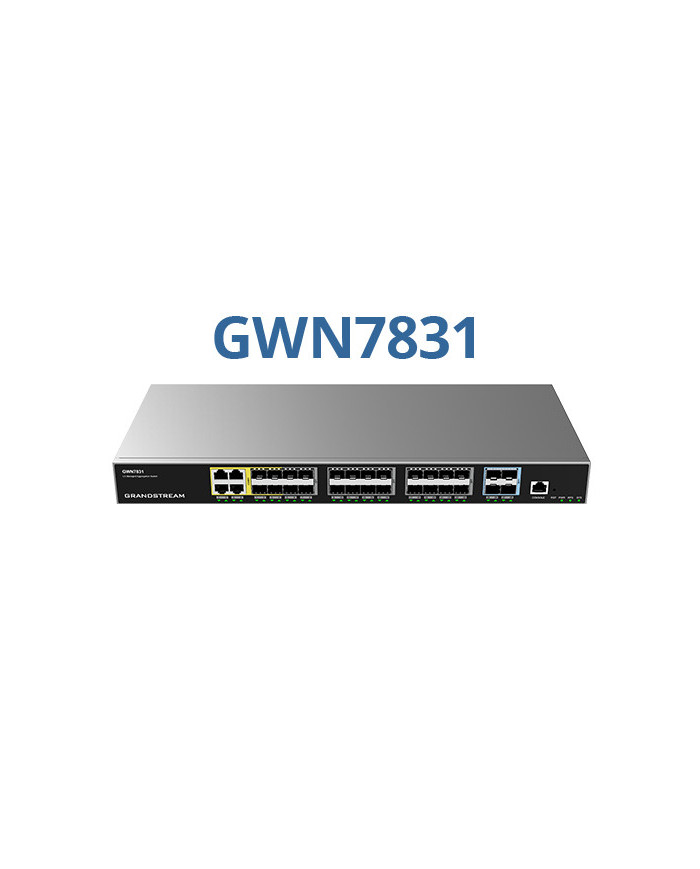 Grandstream Networks GWN7831, Managed, L3, Gigabit Ethernet 10-100-1000 , Rack-mounting (GWN7831) thumbnail