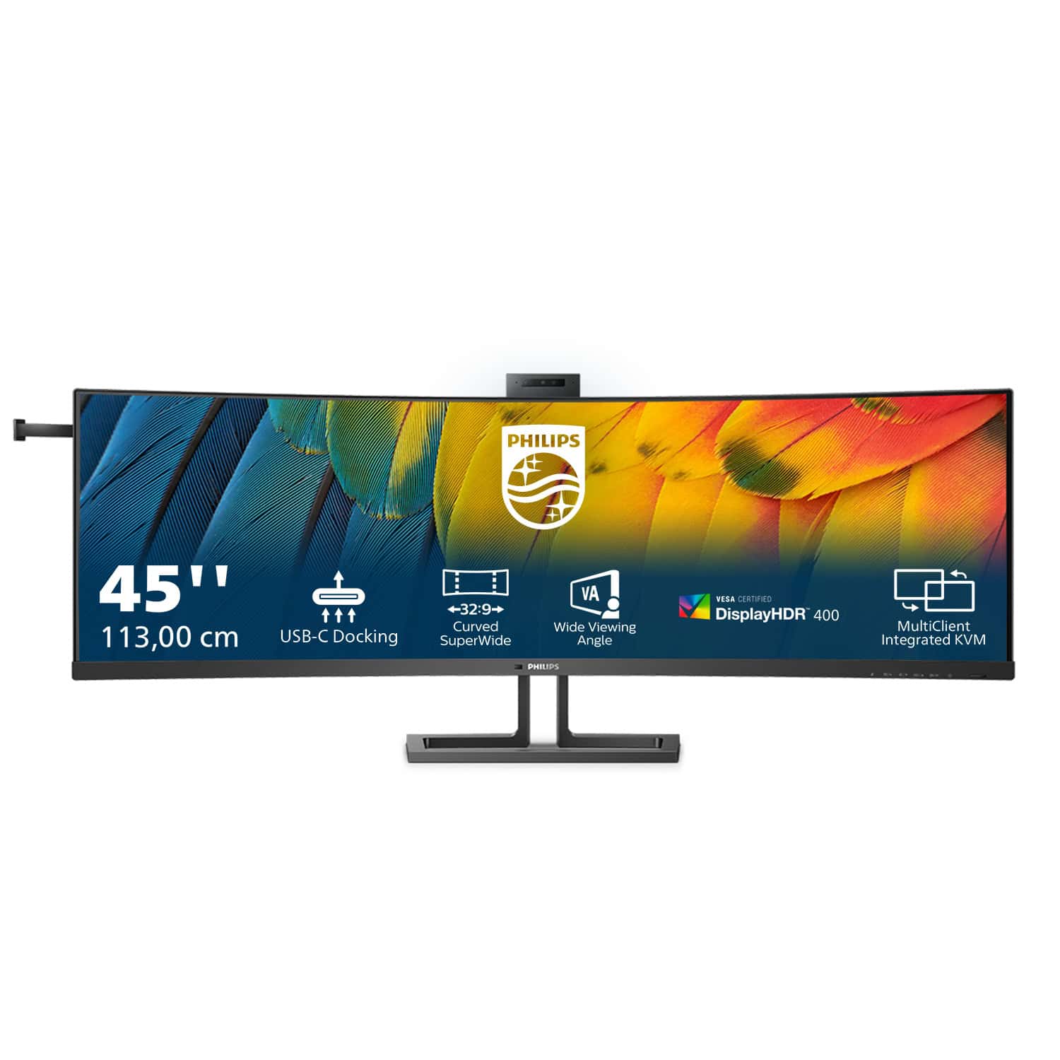 Philips 6000 series 45B1U6900CH/00 LED display 113 cm (44.5") 5120 x 1440 Pixels UltraWide Dual Quad HD Zwart (45B1U6900CH/00) thumbnail