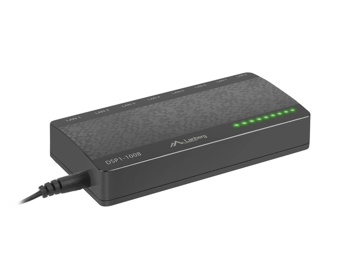 Lanberg Switch 8X 1GB/S Gigabit Ethernet Desktop 5V (DSP1-1008) (DSP1-1008) thumbnail