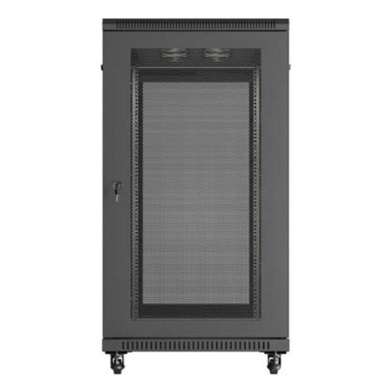 LANBERG 19 22U 600x1200 freist. perfor. Tür (FlatPack) sw (Speditionsversand) (FF01-6222-23B) thumbnail