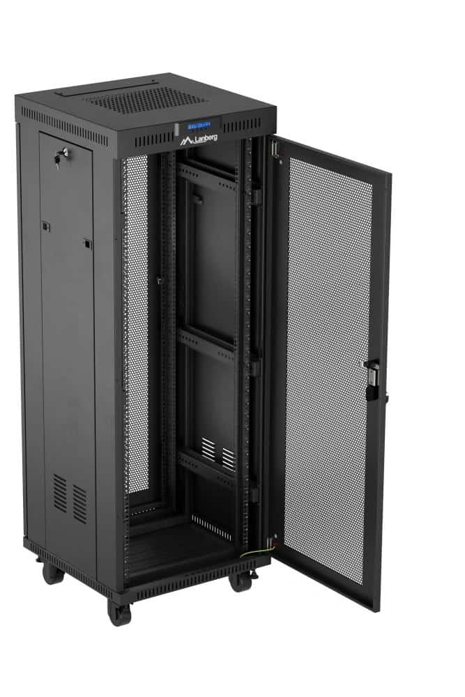 LANBERG 19 32U 600x600 freist. LCD perfor.Tür (FlatPack) sw (Speditionsversand) (FF01-6632-23BL) thumbnail