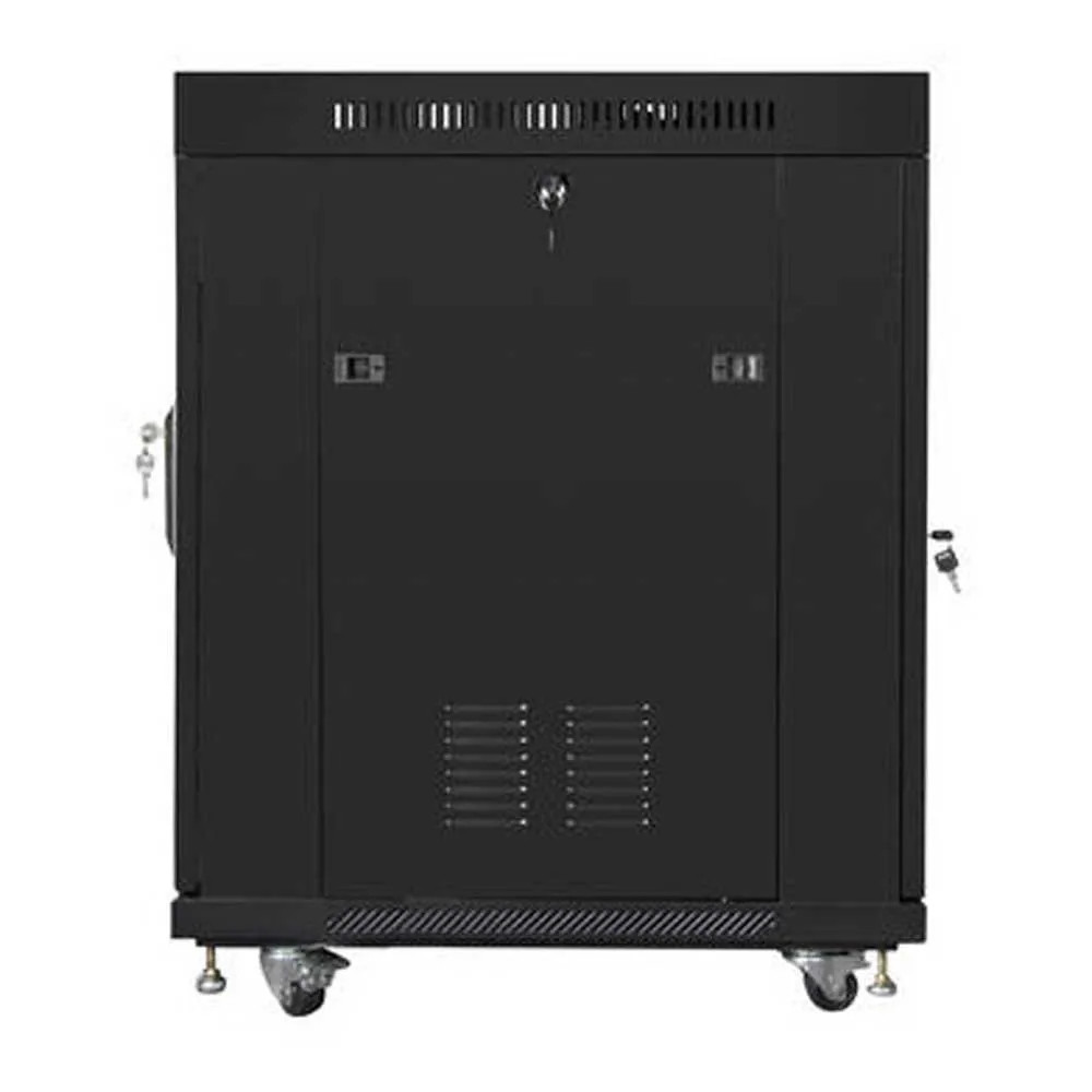 Lanberg rack FF01-6815-12B (15U 19 848mm / 600mm / 800 mm Standing Glass 800 kg black) (FF01-6815-12B) thumbnail