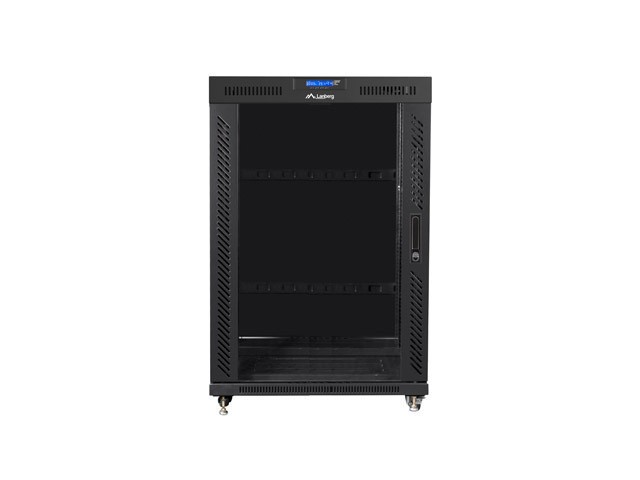 Lanberg 19inch 22U 800X1000 BLACK LANBERG GLASS DOOR (FLAT PACK) V2 (FF01-8022-12BL) thumbnail