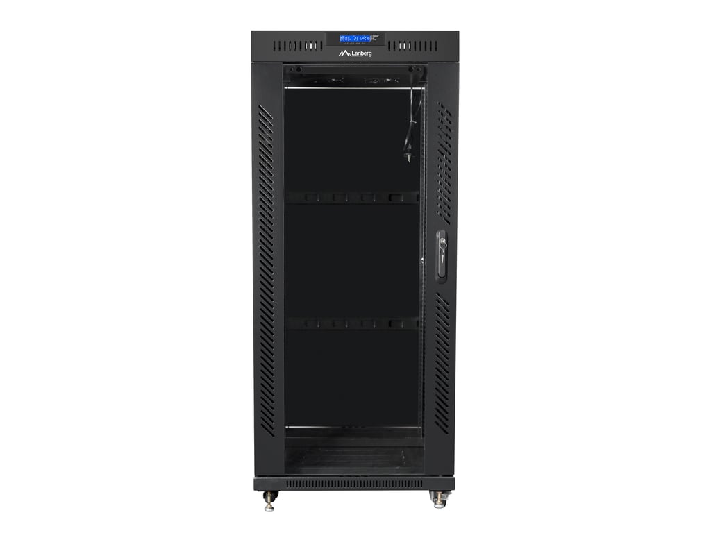 LANBERG FF01-8227-12BL 19in rack 27U/ 800x1200mm black LCD glass door (FF01-8227-12BL) thumbnail