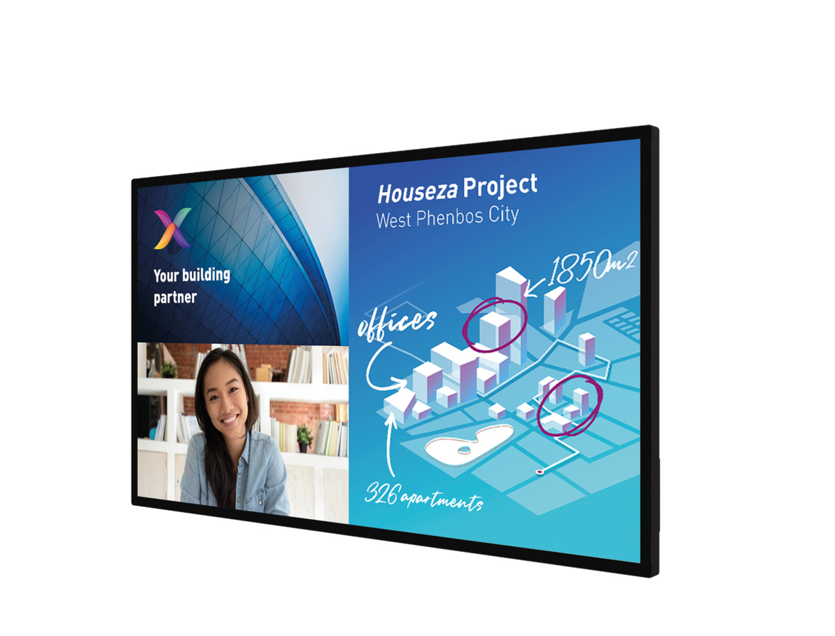 Philips 65BDL6051C/00 beeldkrant Interactief flatscreen 163,8 cm (64.5") Wifi 350 cd/m² Zwart Touchscreen 12/7 (65BDL6051C/00) thumbnail