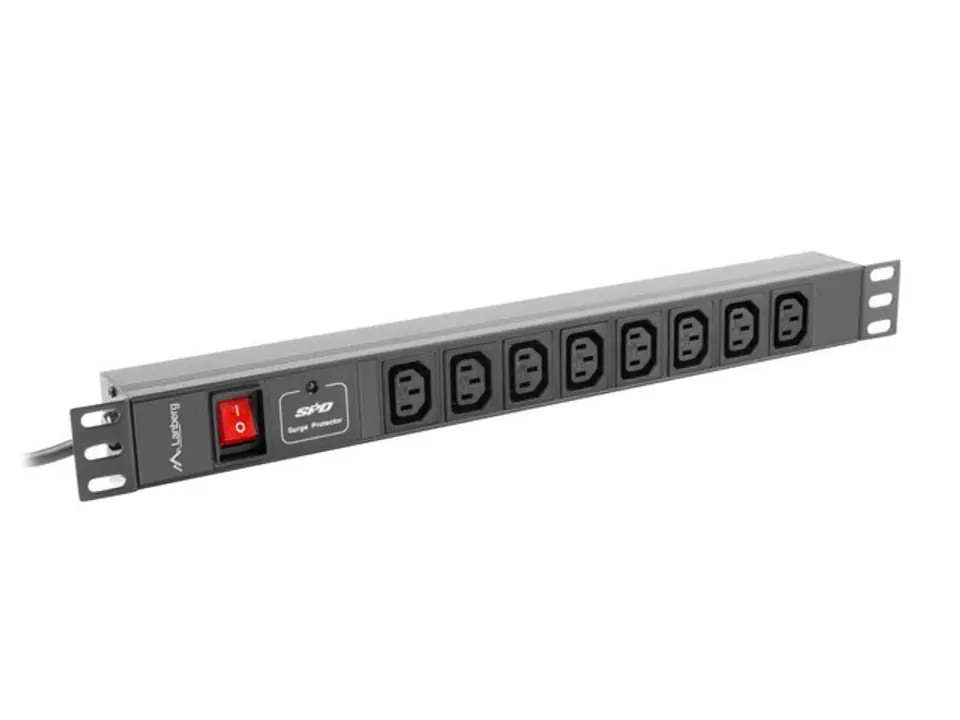Lanberg PDU-08I-0200-C20-BK - strømstø (PDU-08I-0200-C20-BK) thumbnail