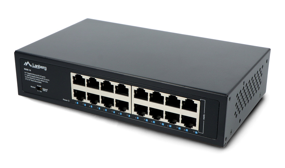 Lanberg RSGE-16 - switch - 16 porte - (RSGE-16) thumbnail