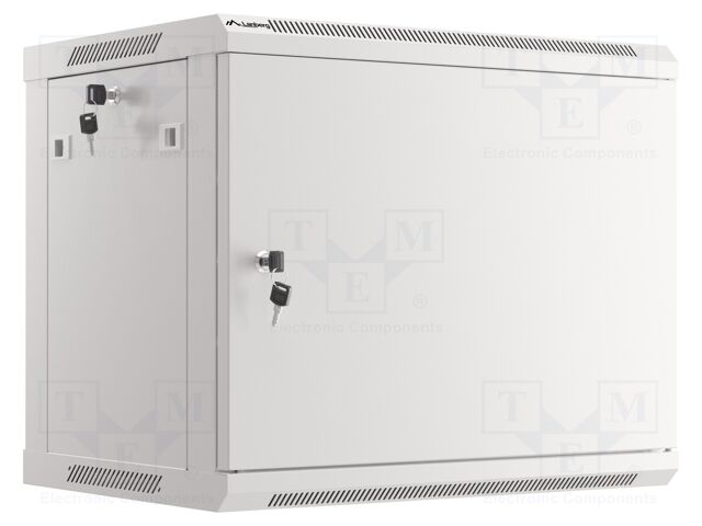Lanberg rack wall cabinet 19 9U600X450 metal door gray (WF01-6409-00S) (WF01-6409-00S) thumbnail
